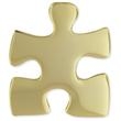 Gold Plated Puzzle Pin